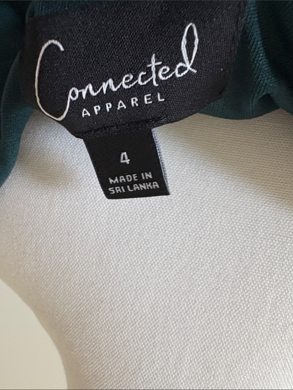 connected apparel Teal Long Sleeve Draped Maxi Dress - Picture 6 of 6
